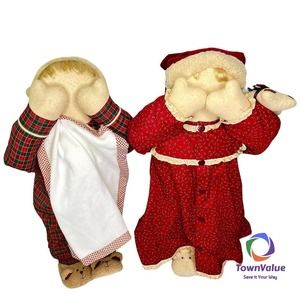 Vintage Time Out Corner Kid Doll Christmas Red and White Pajamas 28” Hide & Seek